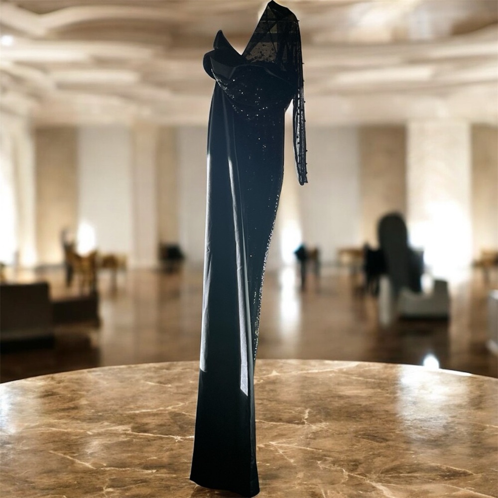 Elegant Black Evening Gown
